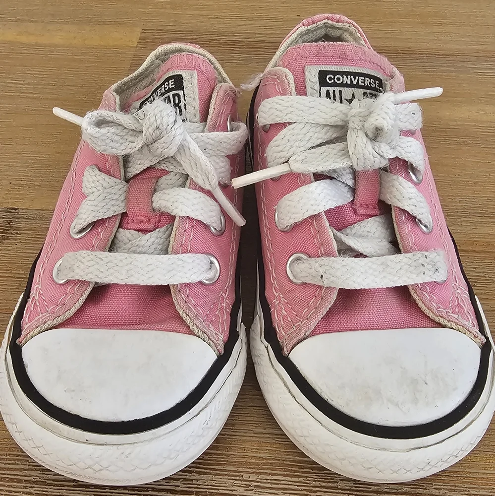 CONVERSE All Stars Pink Infant Low Cut Sneakers, Shoes